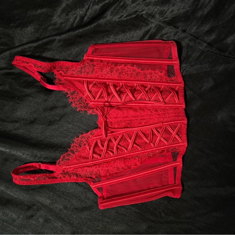 Victoria's Secret Red Lace Bralette